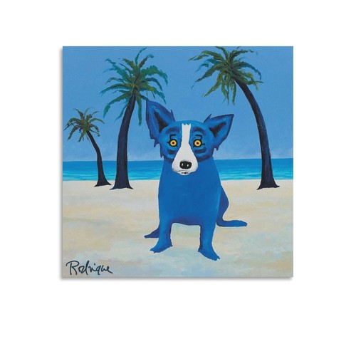 Blue dog george - blue,