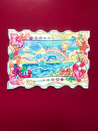 Aceo print landscape - landscape, summer
