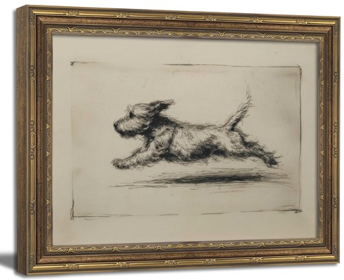 Vintage gold framed wall art - wall,